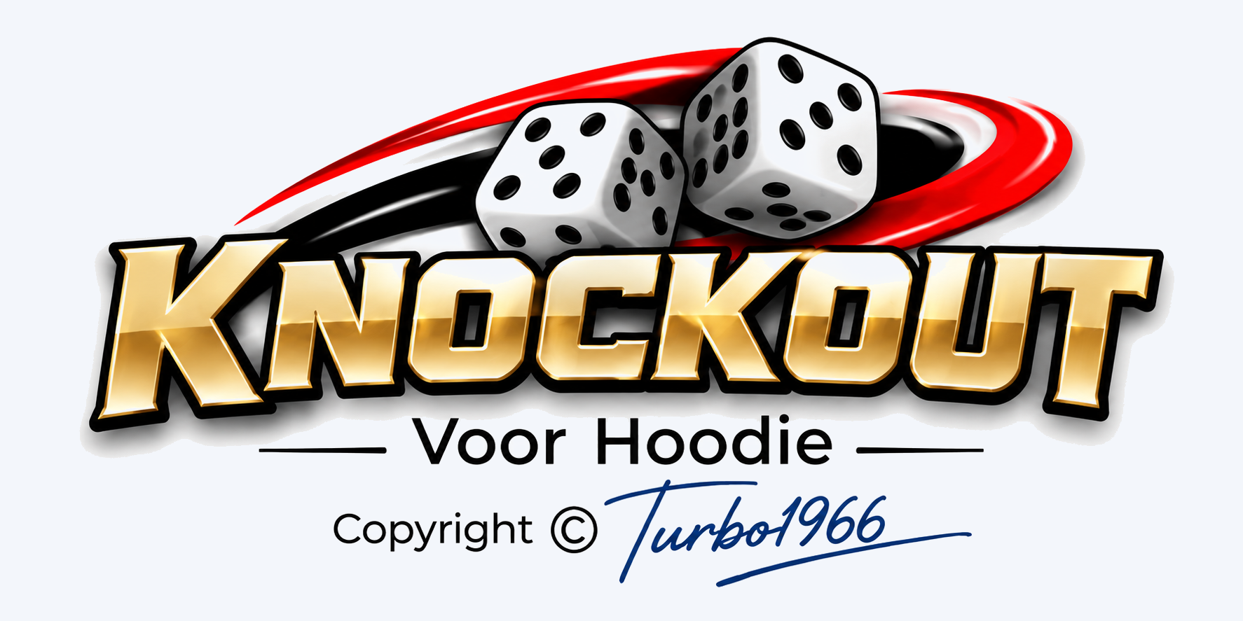 Knockout voor Hoodie - Copyright © Turbo1966